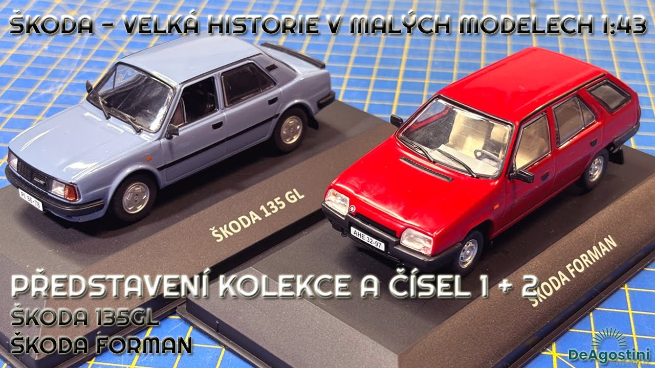 Velká historie v malých modelech - Představení kolekce od DeAgostini - Škoda 135 GL a Forman 1:43