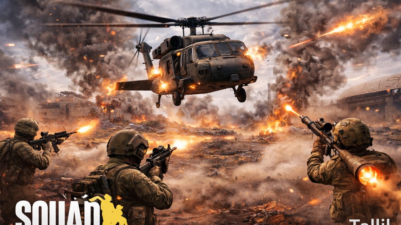 لعبة سكواد طيار ضد فوضى المعركة [SQUAD]✈️✈️