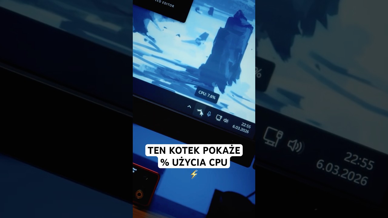TEN MOD POKAZUJE % UŻYCIA PROCESORA #shorts