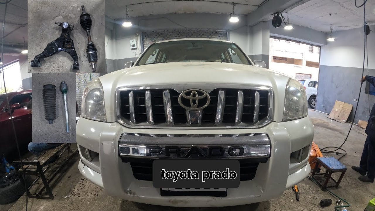 remplacement roulement de roue . arbre de transmission . biellette - toyota prado