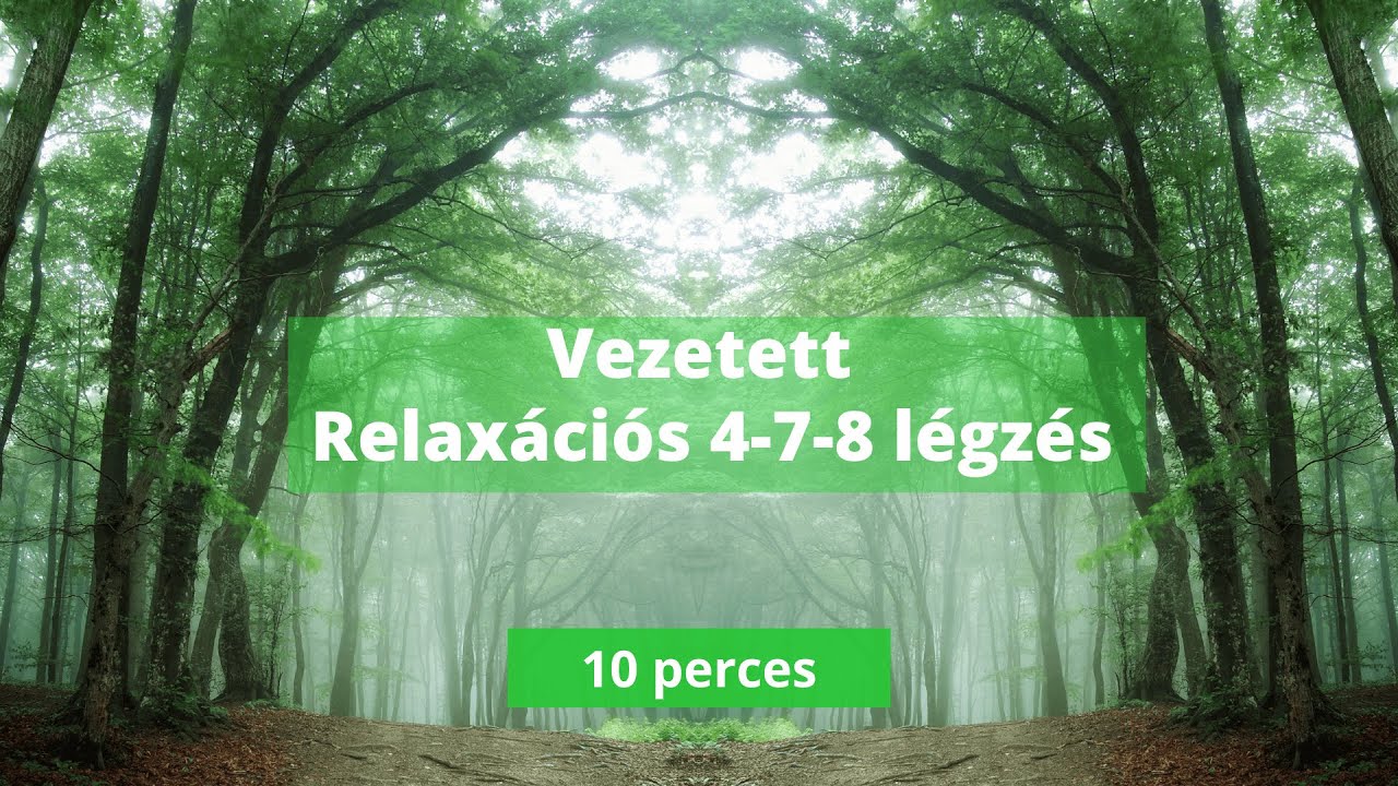 Vezetett relaxációs 4-7-8 légzés ~10 perc