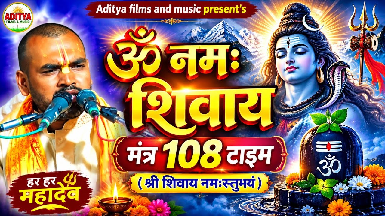 Om Namah Shivaya Mantra 108 Times ॐ नमः शिवाय धुन | Om Namah Shivaya ShivDhun | NonStop ShivDhun