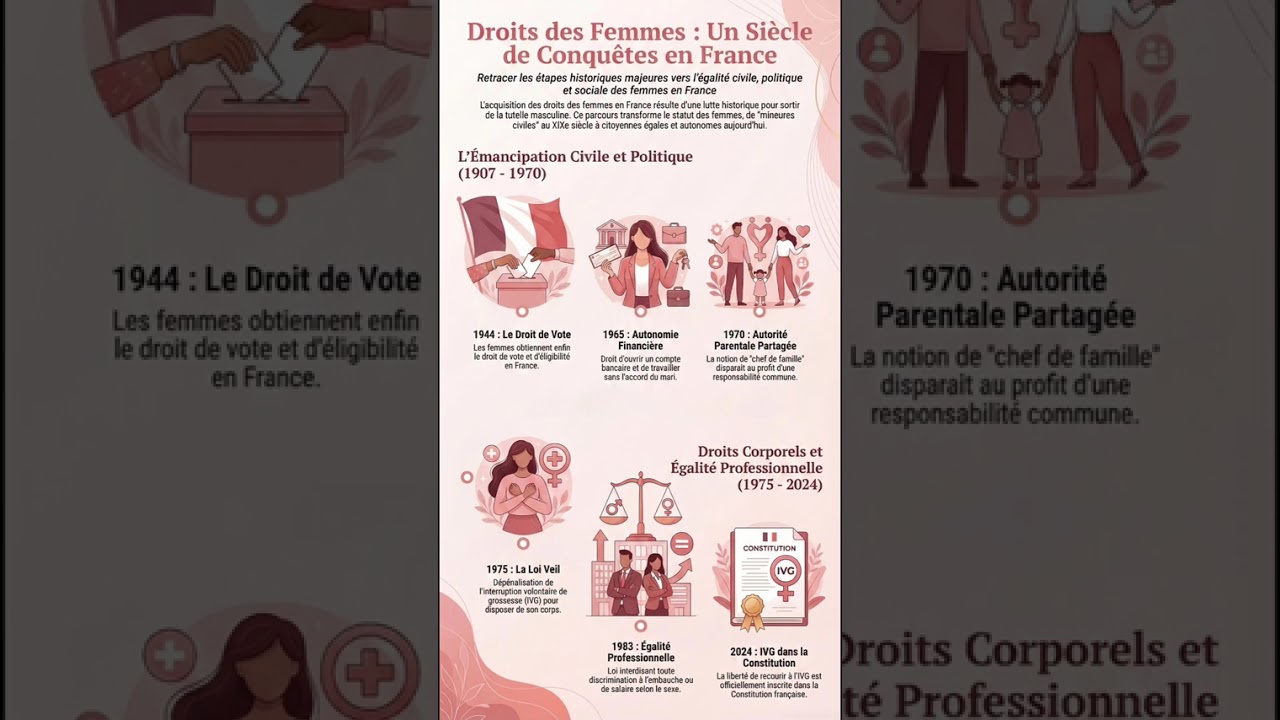 JOURN&Eacute;E INTERNATIONALE DES DROITS DES FEMMES ✊🇫🇷 ​En ce 8 mars, nous c&eacute;l&eacute;brons un si&egrave;cle de c