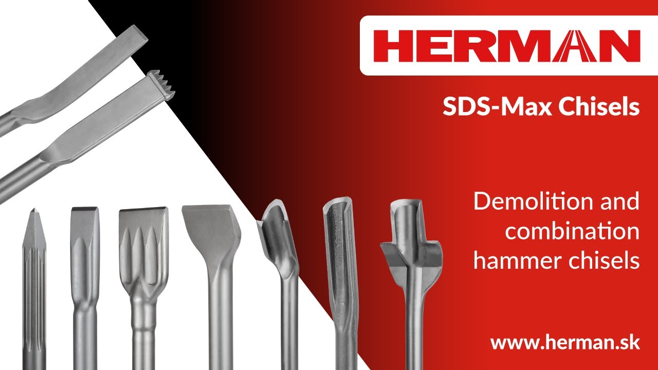 Sekáče SDS-max HERMAN do sekacích a kombinovaných kladív #herman