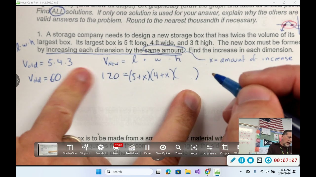 Alg2 Word Problems Day 1