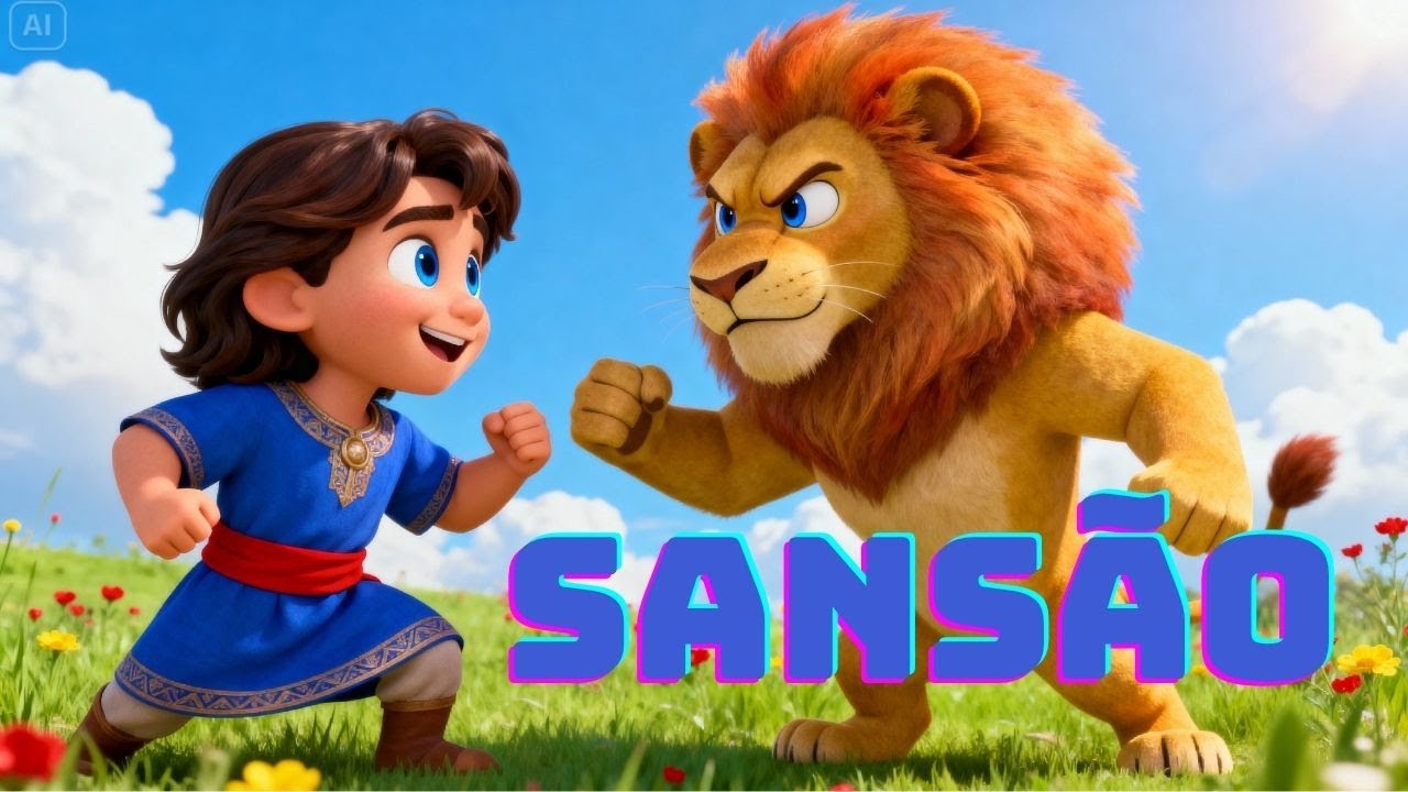 ⭐Sansão o Fortão! Música Cristã Infantil - As Estrelinhas De Jesus⭐