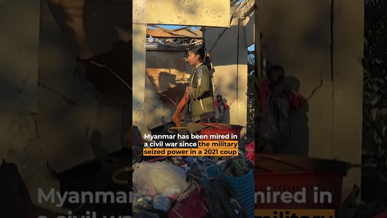 Myanmar junta&rsquo;s air attack on hospital kills dozens of people | AJ #shorts