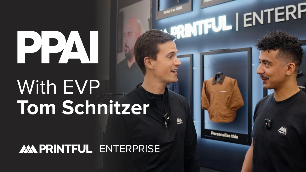 BTS at PPAI: Printful EVP Tom Schnitzer Showcases Premium On-Demand Promo Samples