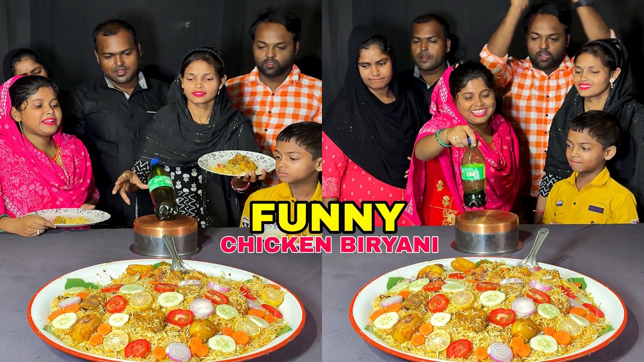 Funny Chicken Biryani Challenge Game With My Family #challenge #chickenbiryani #funny 