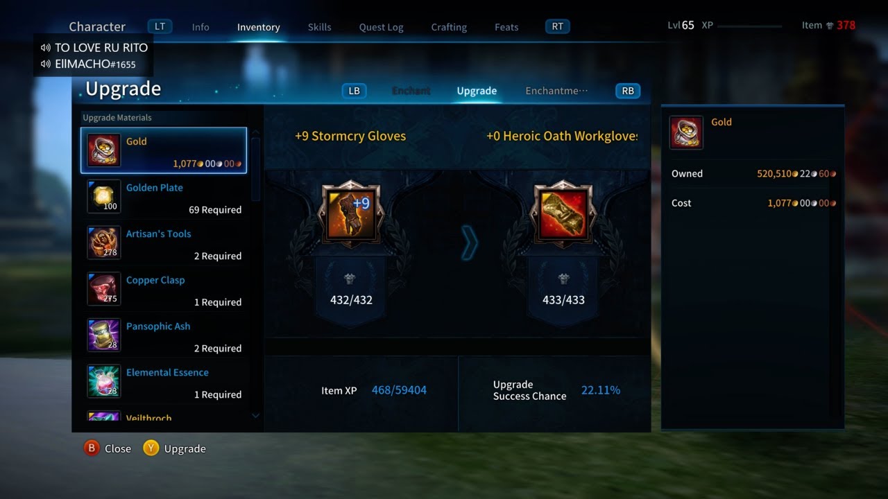 Tera I level Up Someone Gear To Heroic Oath Then Got It To Fraxim!