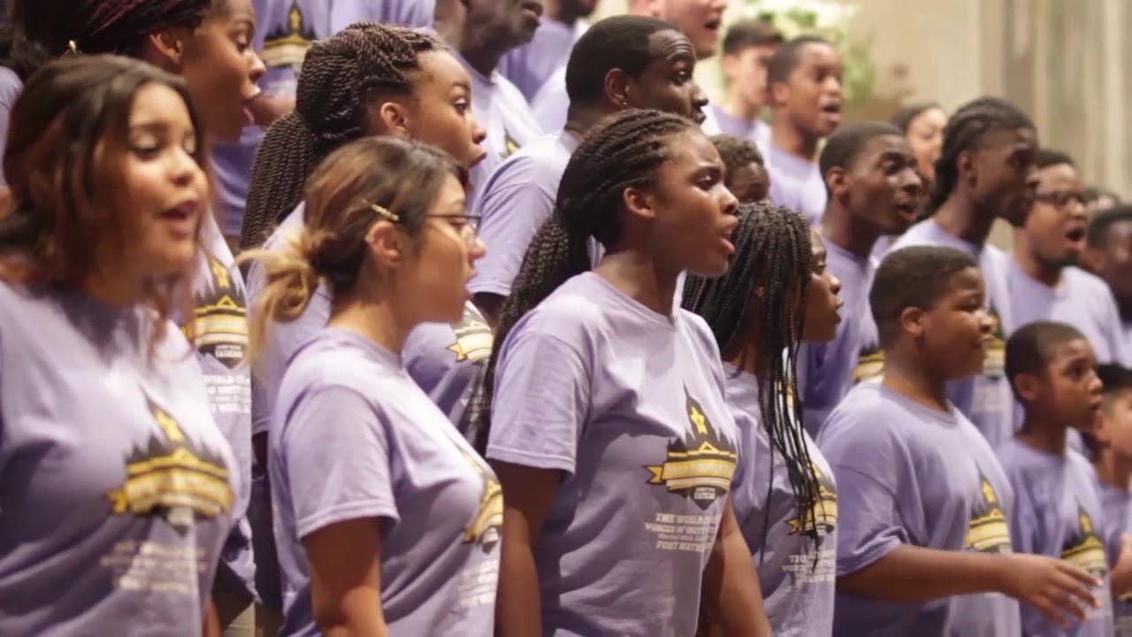 Voices of Unity, performing Somebody's Knocking at Your Door, Written by Raymond Wise