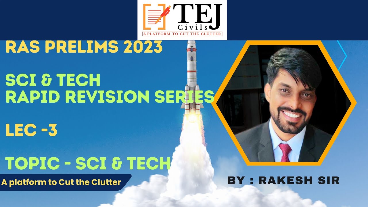 Lec-3-Current Affairs of Science & Technology | Rapid Revision Series | RAS Prelims 2023 