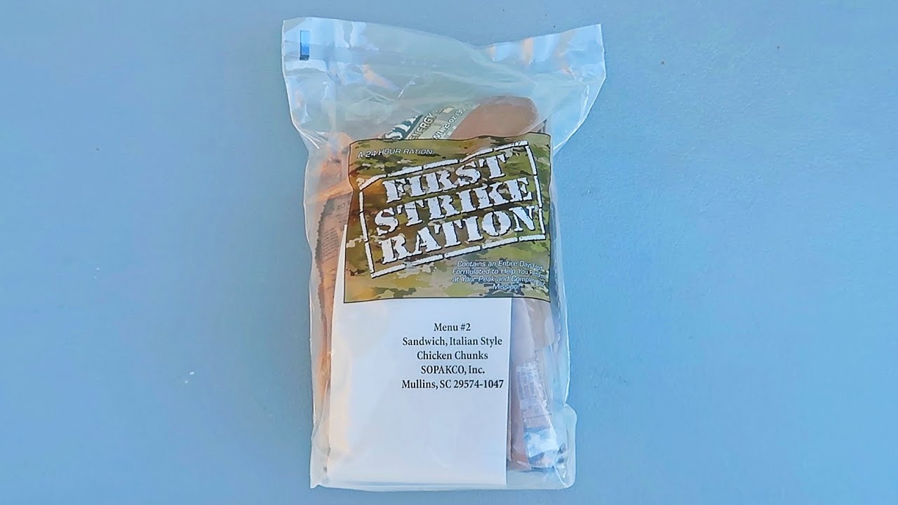 2022 US 24 Hour Ration MRE  Menu #2 Meal Ready to Eat Taste Testing
