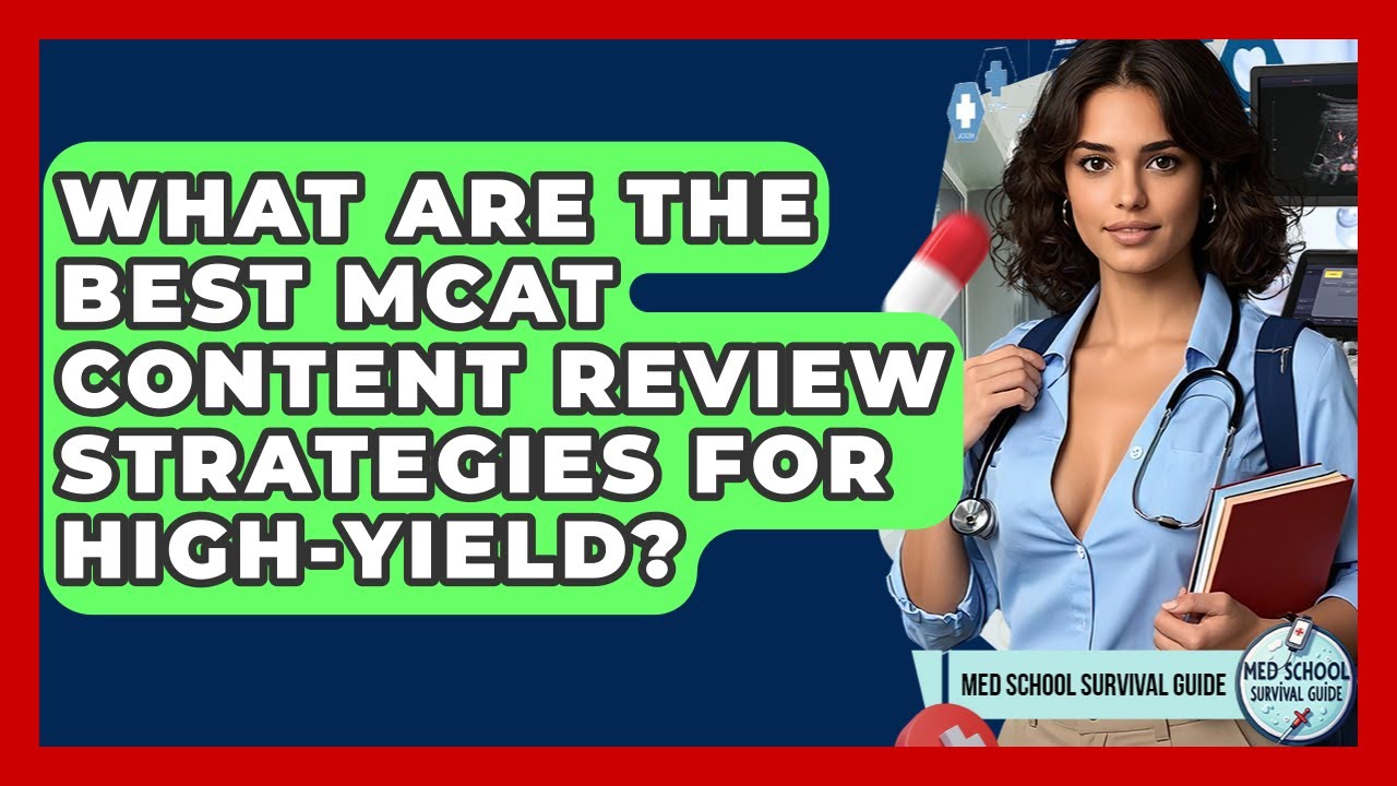 What Are The Best MCAT Content Review Strategies For High-Yield? - Med School Survival Guide