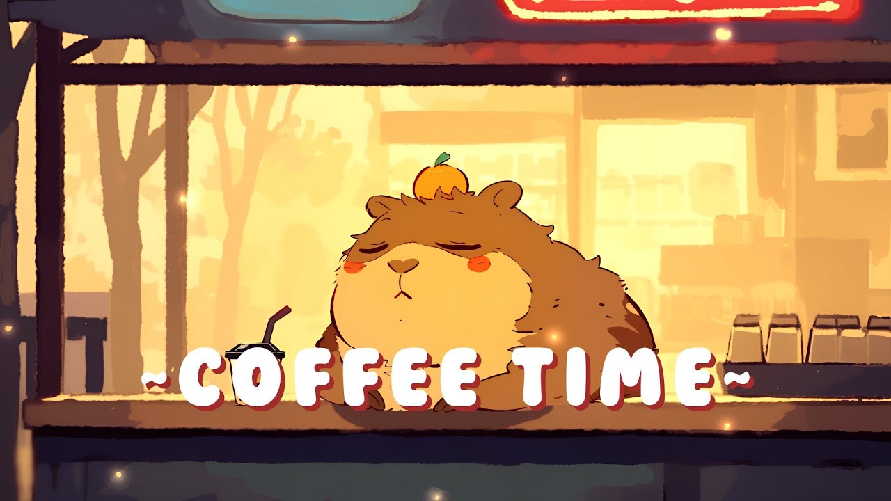[Full Hour] 24/7 Capybara Lofi Beats | Chill Jazz Beats to Relax/Study 🦫 📝