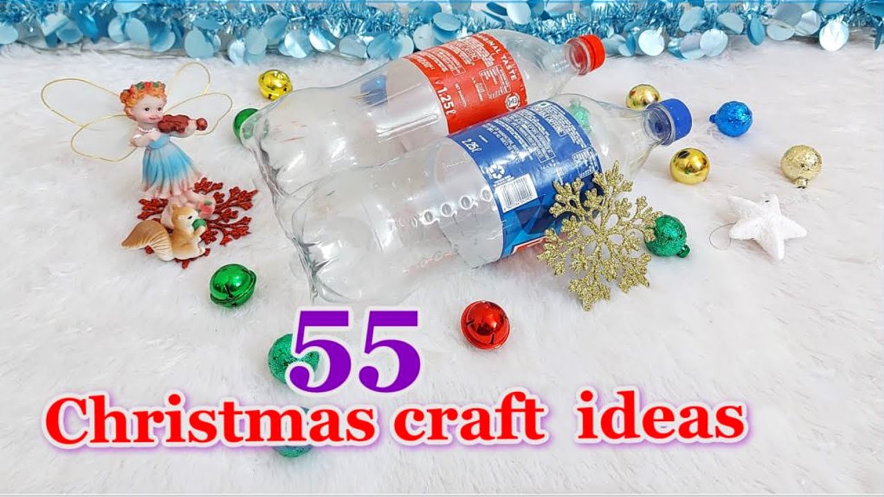 55 Christmas Decoration idea with Plastic Bottle | Best out of waste Christmas craft idea🎄208