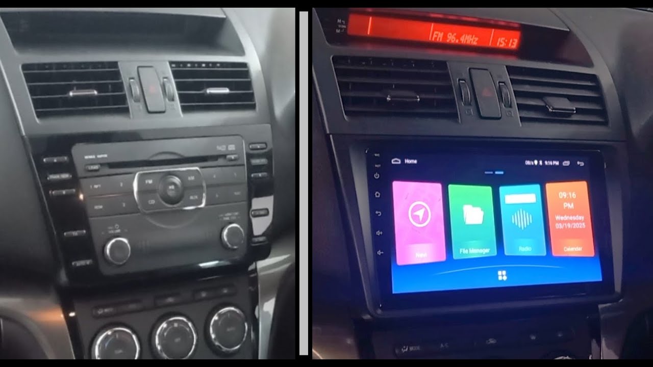 Установка головного устройства Android Car Radio на Mazda 6