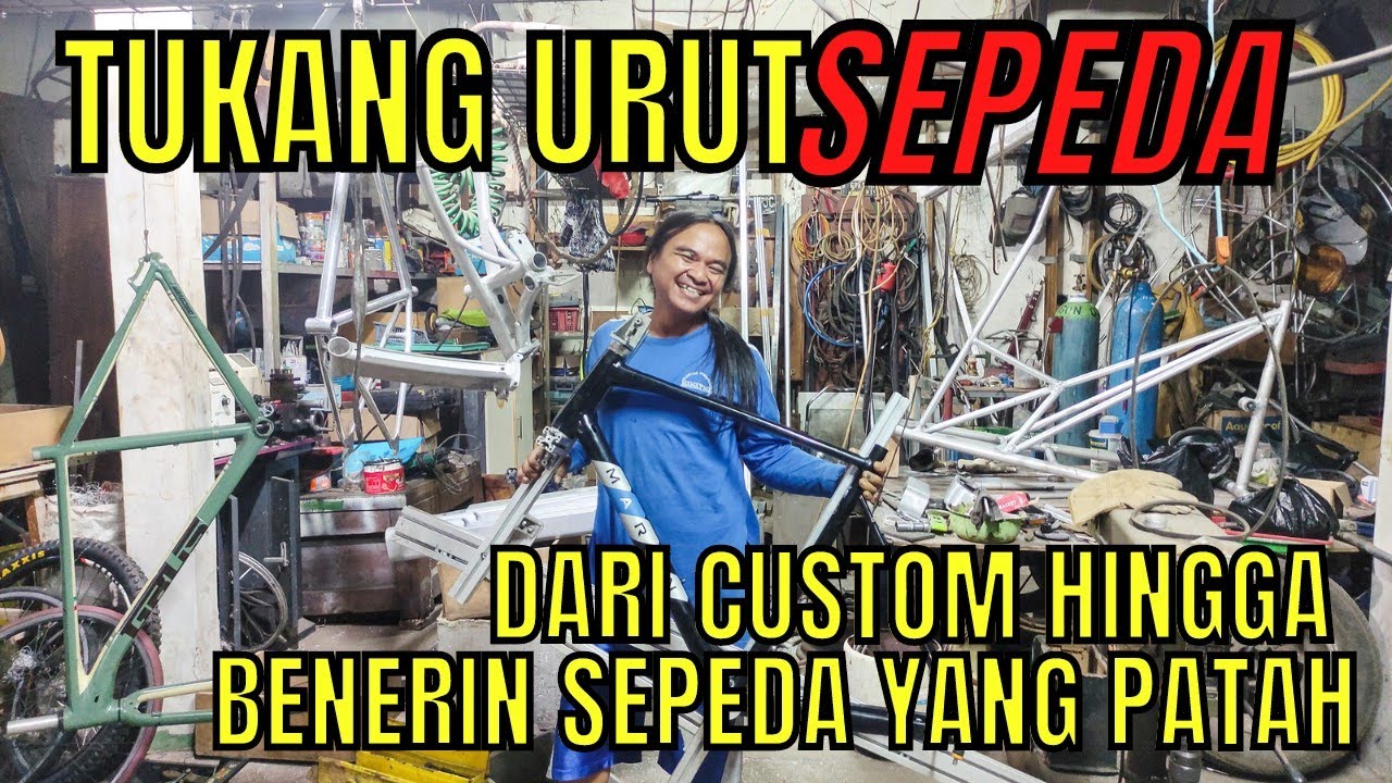 GREBEK BENGKEL SEPEDA | LAS ALUMINIUM KELIK | Sepeda Retak Patah jadi Baru Lagi