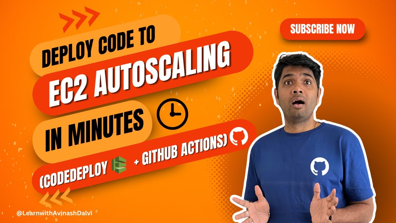 Deploy code to EC2 Autoscaling in minutes using CodeDeploy and Github Actions | AWS Tutorial | EC2