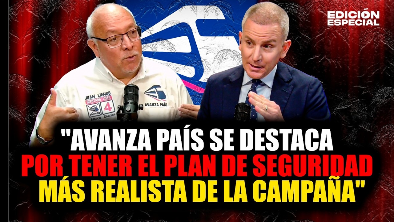Juan Carlos Liendo: “AVANZA PAÍS tiene el PLAN DE SEGURIDAD más realista de la campaña”