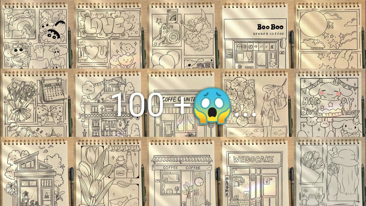 😱 100+ Aesthetic Drawing Ideas ✨ | Easy & Cute Sketch Collection 🎨