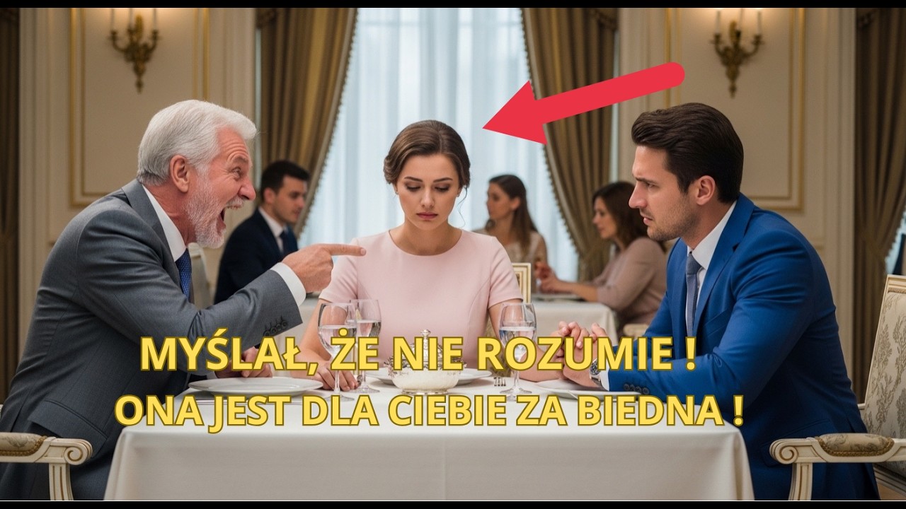Ona jest biedna… — powiedział ojciec milionera po francusku. Chwilę później cała rodzina zamilkła !