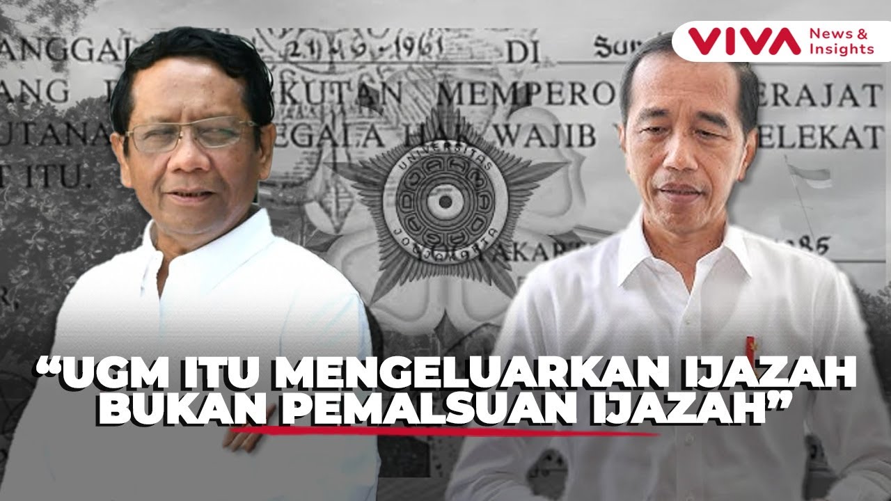 Keras, Mahfud MD Bahas Ijazah Palsu Jokowi Salahkan Konstitusi