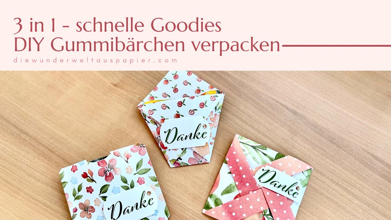3 Verpackungen selber basteln | Goodies | DIY | Anleitung | mit Stampin‘ Up! Produkten basteln