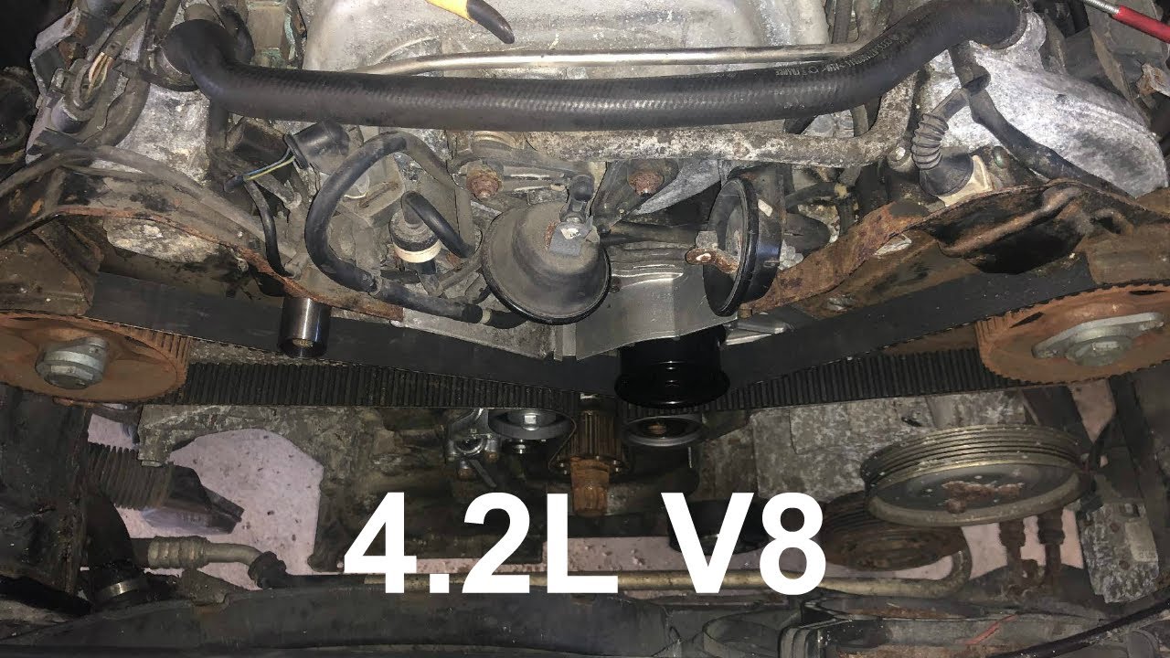 Обслуживание газораспределительного механизма на Audi 4.2L V8