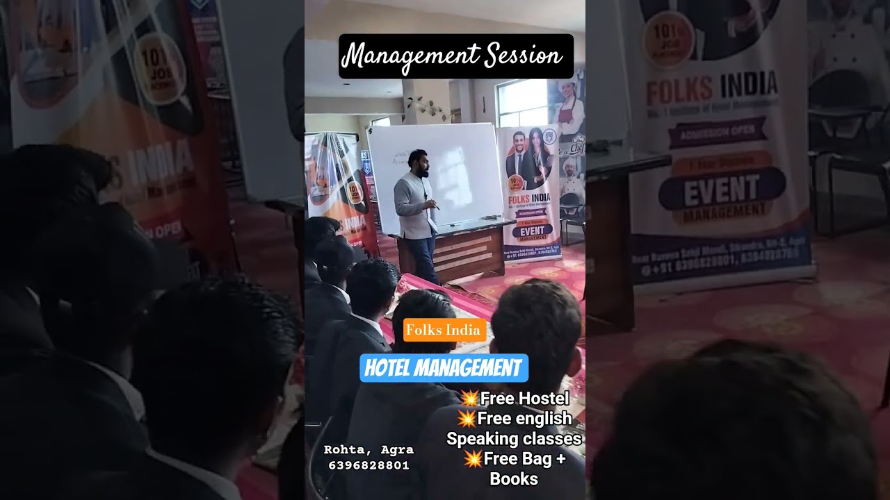 Best Hotel Management College in Agra| Folks India | Rohta 6396828801, 8384828769