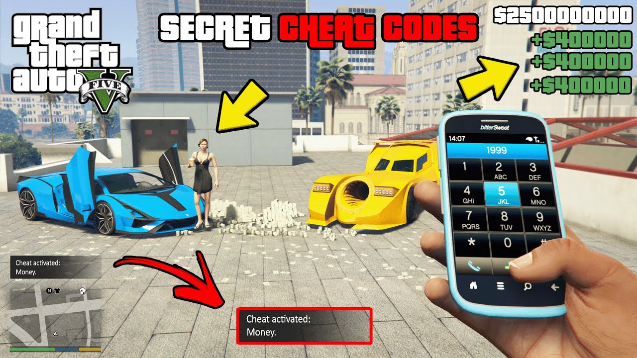 GTA 5 - All New Secret Phone Cheats! (Money Cheat, Girlfriend Cheat & more)