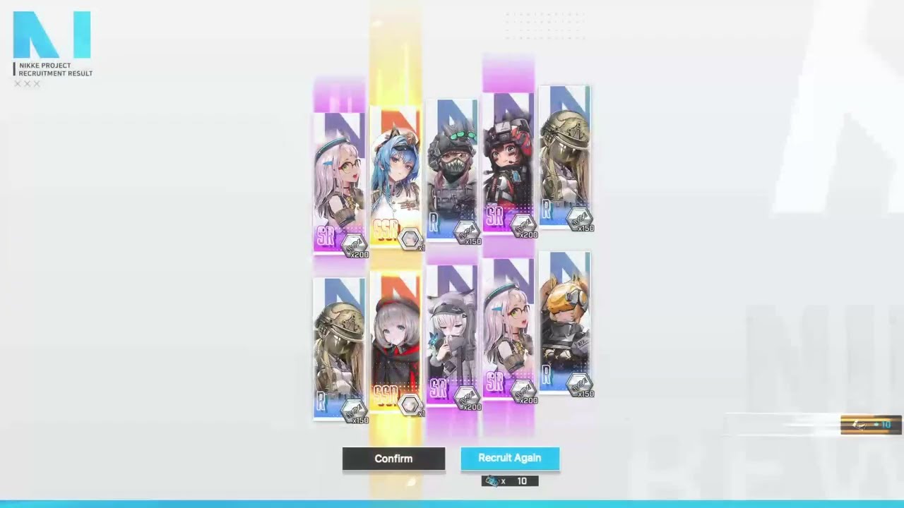 [Goddess of Victory: Nikke] Helm and Vesti: Tactical Upgrade in the 1st 10 Pull of the Day