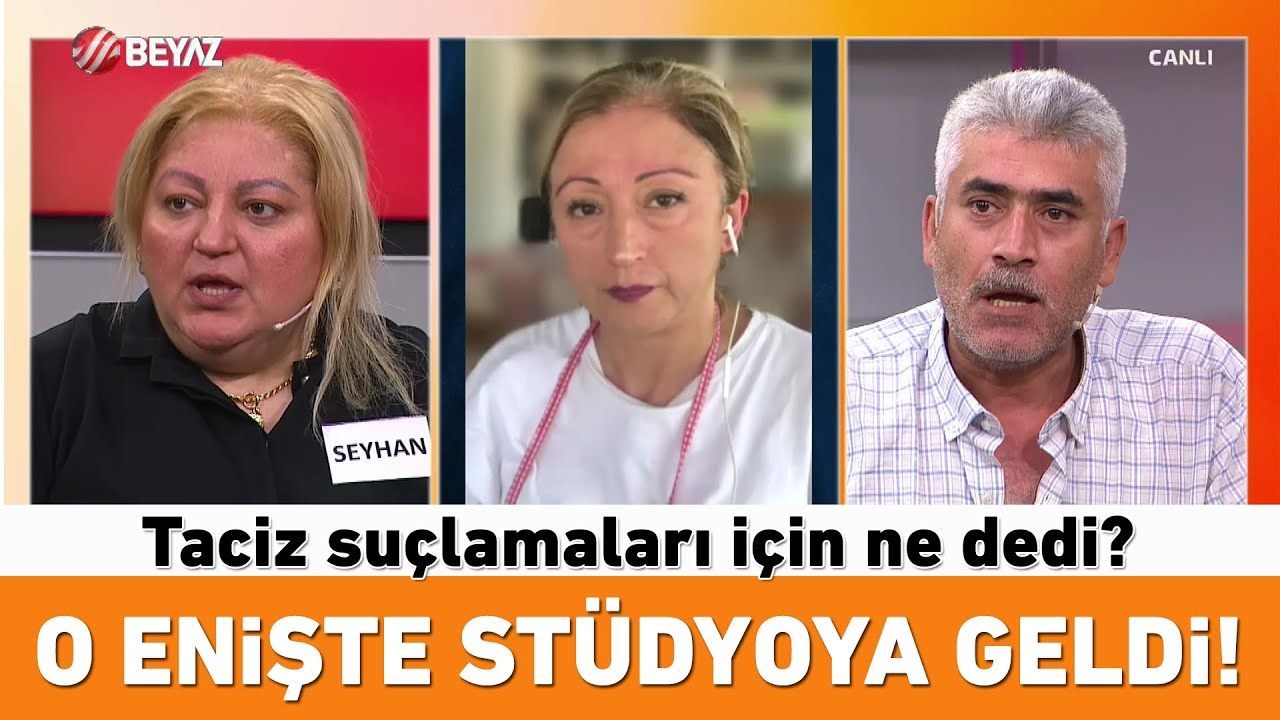 O enişte stüdyoya geldi! Baldızıma ve yeğenime...
