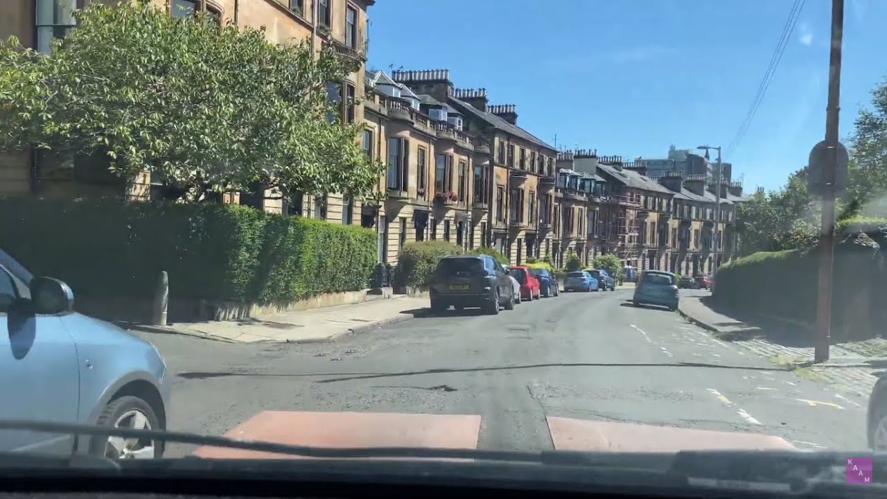 Driving in Glasgow - West End driving - Summer 2022
