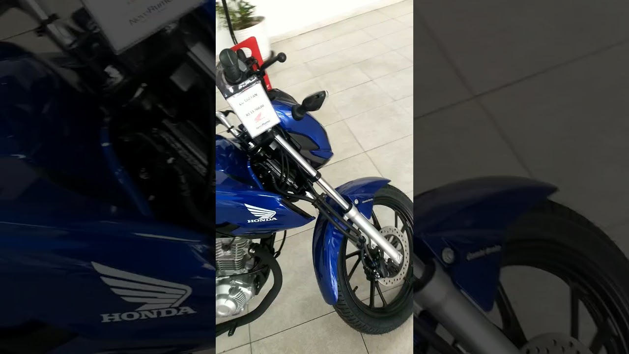 Nova Fan 160 2022 na cor Azul