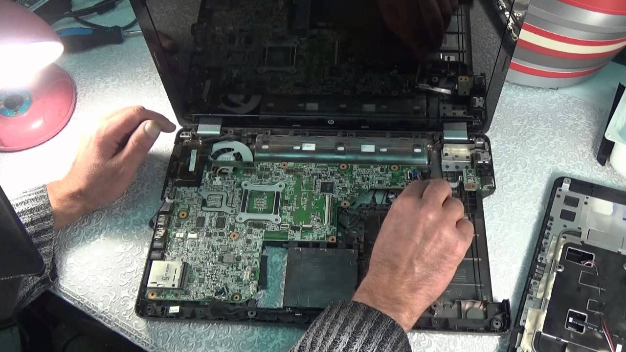 Разборка и чистка ноутбука HP G62