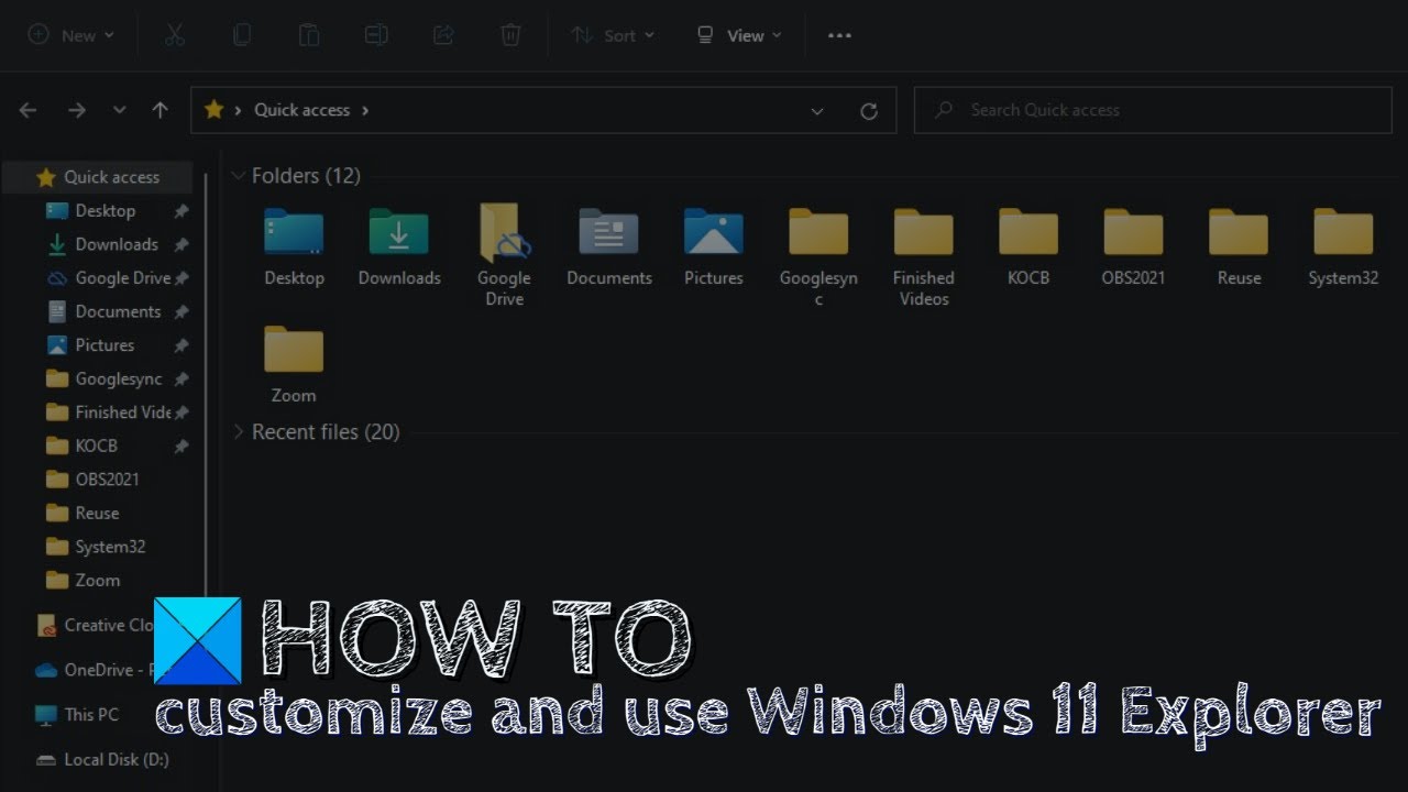 How to customize and use Windows 11 Explorer