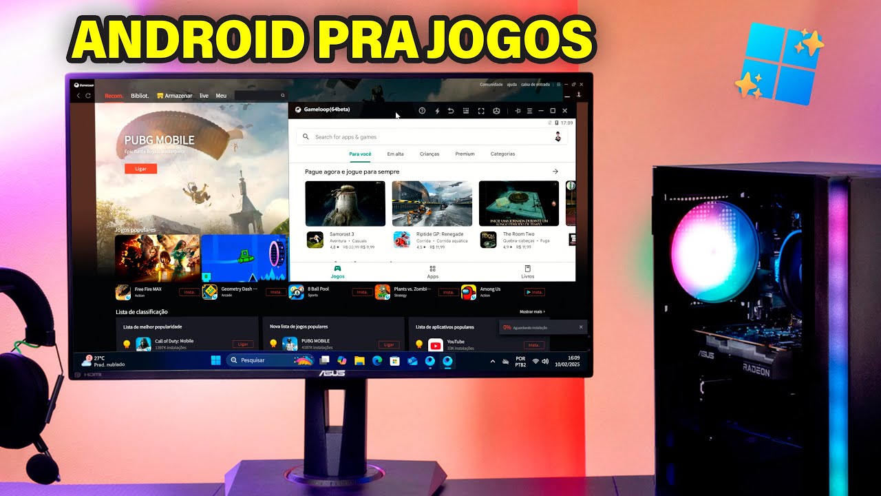 🤯 COMO JOGAR JOGOS DE ANDROID NO PC! (Guia completo)