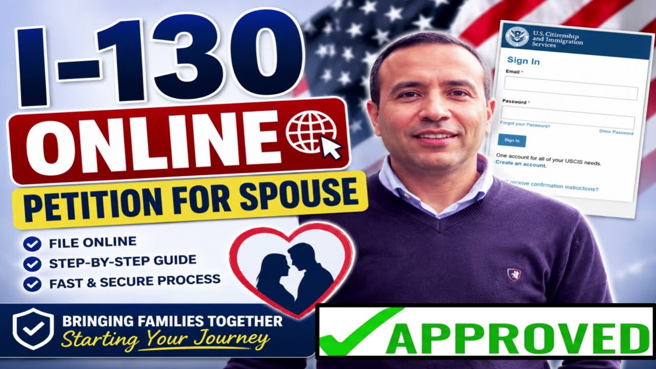 How to File  I-130 Online for Spouse || New I-130 Online Guide and Step by Step Explanation 2026