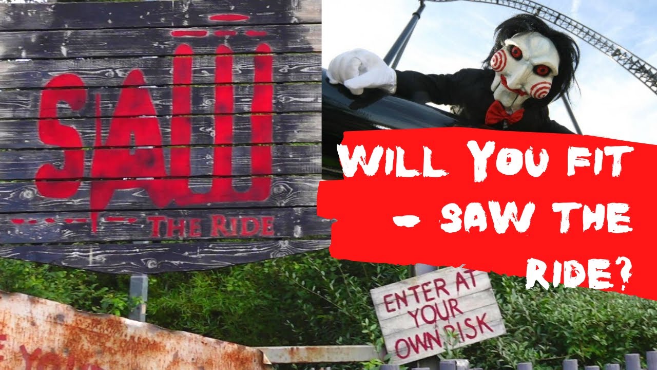 SAW The RIDE Thorpe Park resort TEST SEAT ride guide  | Plus Size Friendly?