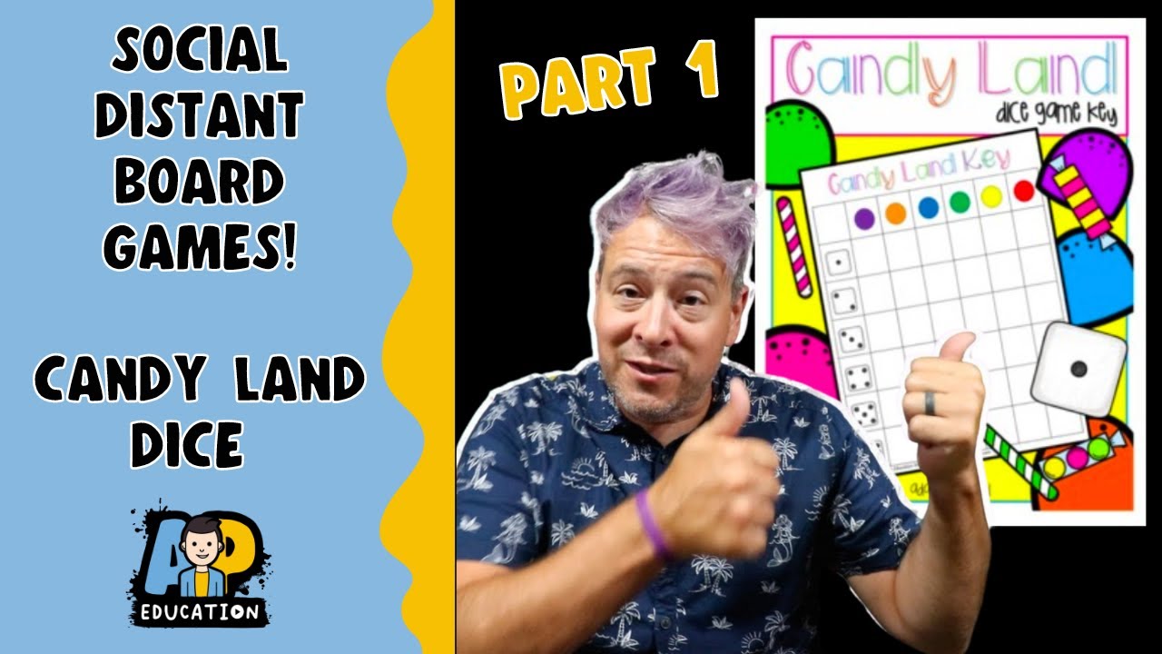 Social Distance Board Games - Candy Land!