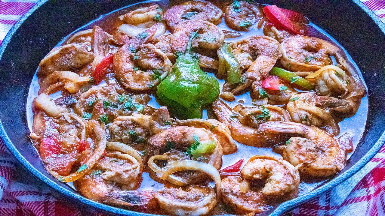 Shrimp in Sauce Haitian style (Kribich nan Sòs) - Episode 65 - ❤ Love For Haitian Food