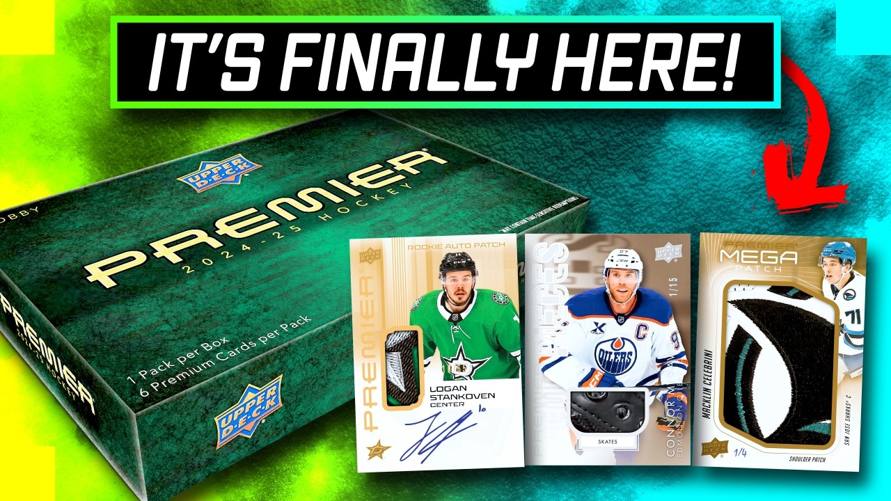 2024–25 Upper Deck Premier Hockey — крупные трофеи, автогонки и грандиозные хиты!