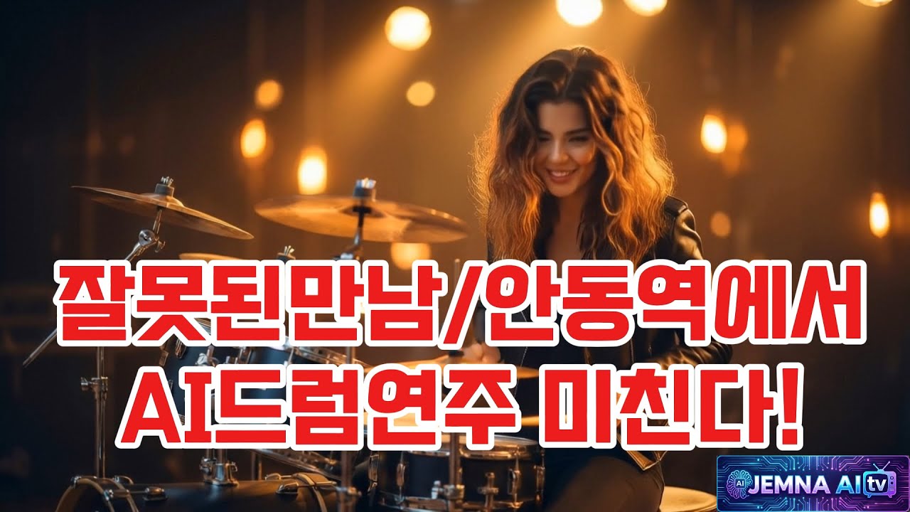 [드럼 커버] 잘못된 만남 & 안동역에서 힛트곡 메들리 🔥 AI가 분석한 완벽 비트!