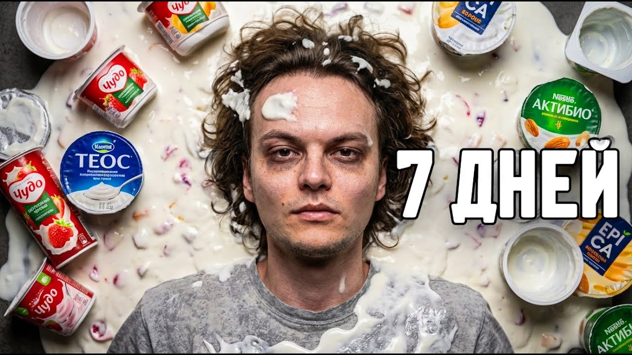 Я 7 ДНЕЙ ЕЛ ТОЛЬКО ЙОГУРТ