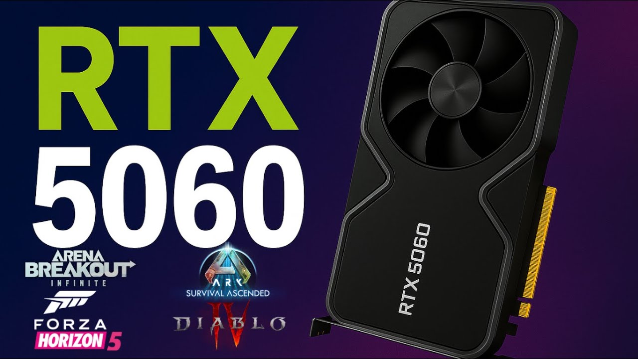 RTX 5060 8GB Games Testing 2025 (horizon 5 , arena breakout , Ark ascended , diablo 4 )