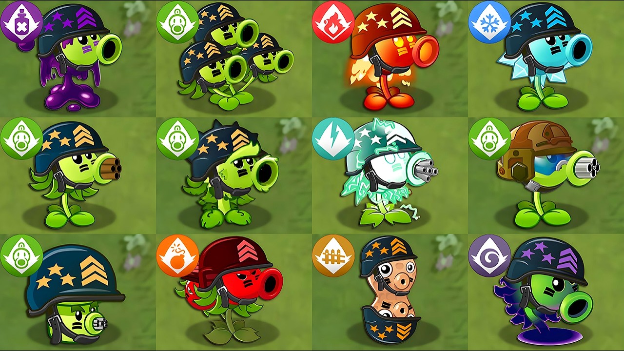 All Gatling PEA Plants Power-Up! vs PvZ 2 All Final Boss - PvZ 2 Mod Final Boss