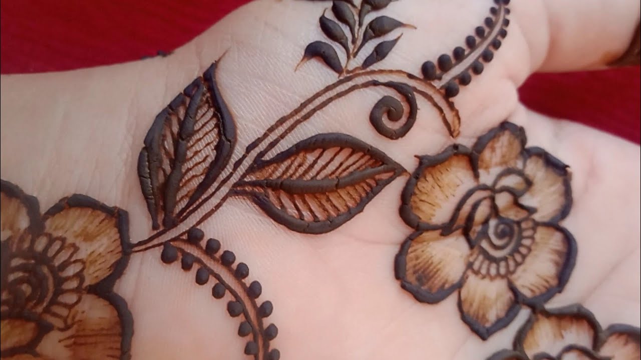 Eid special rosr mehndi for front hand// dubai mehndi design 👍👌❤️