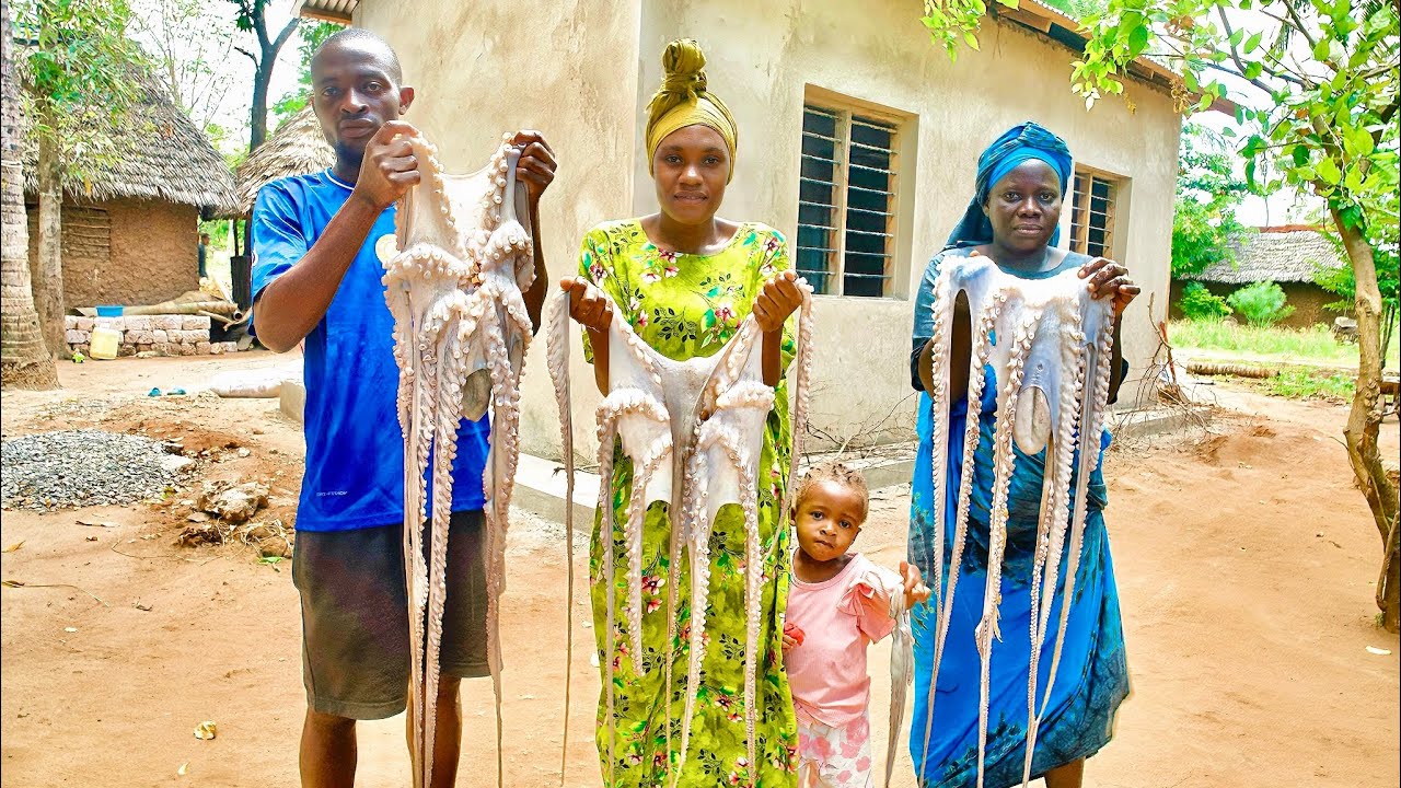 You’ve Never Seen Octopus Cooked Like This 🐙🔥 + Building Our Dream Home in Africa 🏡