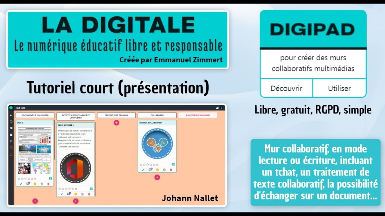 Tutoriel - Digipad (Ladigitale) (court / présentation)